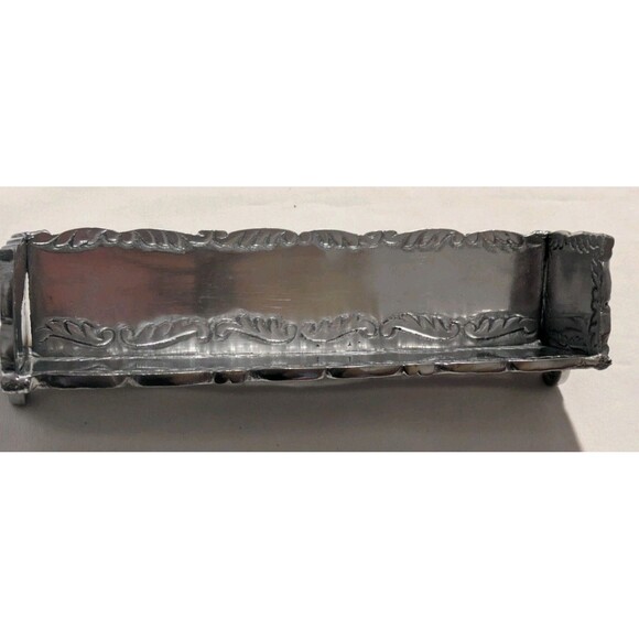 Lightweight Aluminum Rectangular Butter cracker Dish Fine Dining Serving Dish - Picture 1 of 10